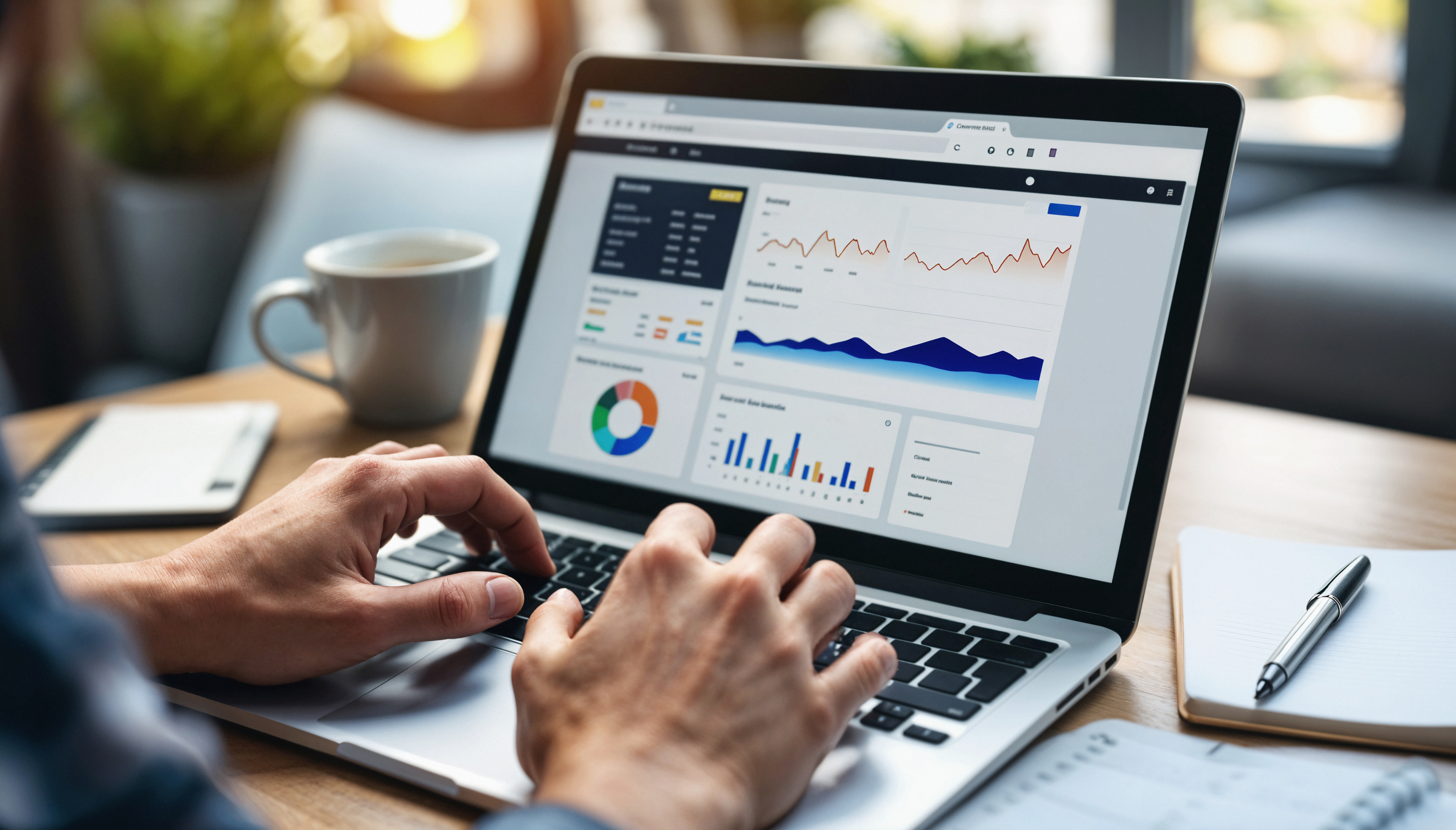 SEO Engine Dashboard on Laptop Mockup